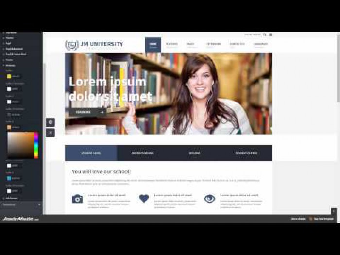 JM University - multipurpose education Joomla template